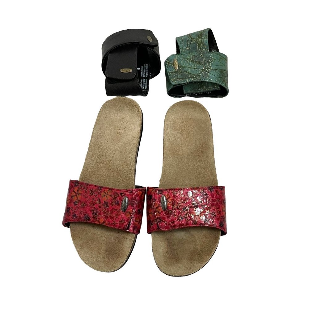 Bandals Interchangeable Band Sandals Classic Cork With‎ 2 Extra Straps Women's 7